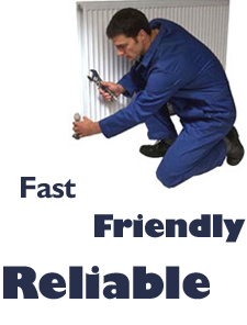 fast, friendly, and reliable - plumbing contractor fixes radiator